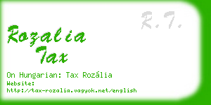 rozalia tax business card